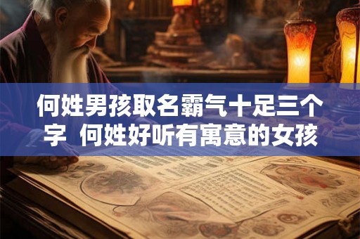 何姓男孩取名霸气十足三个字  何姓好听有寓意的女孩名字