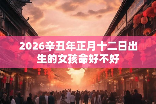 2026辛丑年正月十二日出生的女孩命好不好