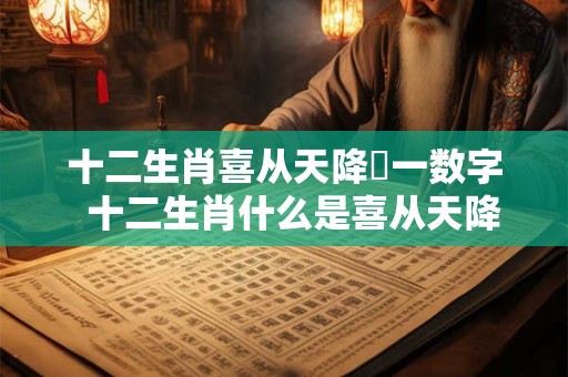 十二生肖喜从天降圢一数字  十二生肖什么是喜从天降