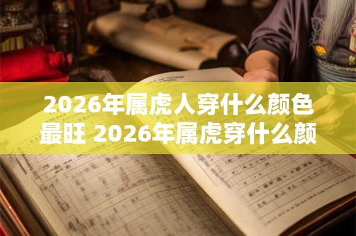 2026年属虎人穿什么颜色最旺 2026年属虎穿什么颜色最吉