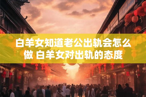 白羊女知道老公出轨会怎么做 白羊女对出轨的态度