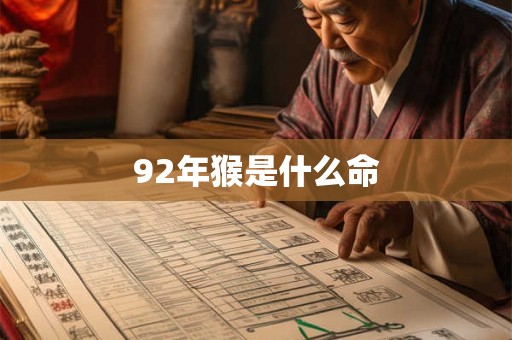 92年猴是什么命