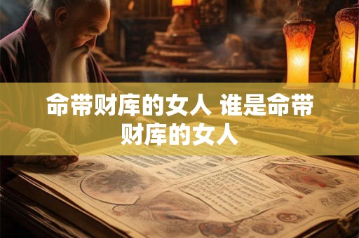 命带财库的女人 谁是命带财库的女人 命带财库的女人 谁是命带财库的女人