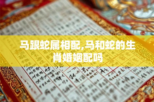 马跟蛇属相配,马和蛇的生肖婚姻配吗