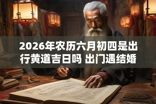 2026年农历六月初四是出行黄道吉日吗 出门遇结婚好吗