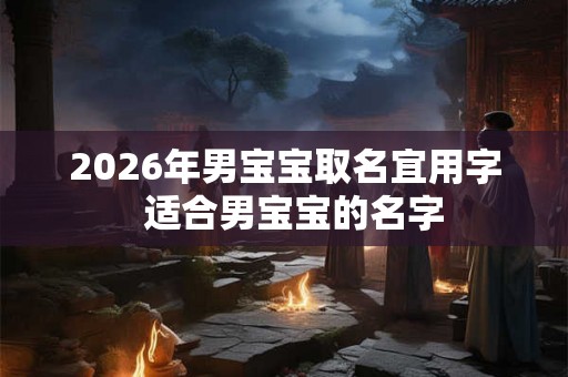 2026年男宝宝取名宜用字  适合男宝宝的名字