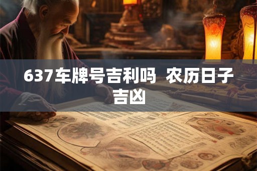 637车牌号吉利吗  农历日子吉凶