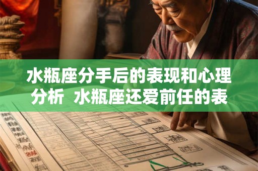 水瓶座分手后的表现和心理分析  水瓶座还爱前任的表现