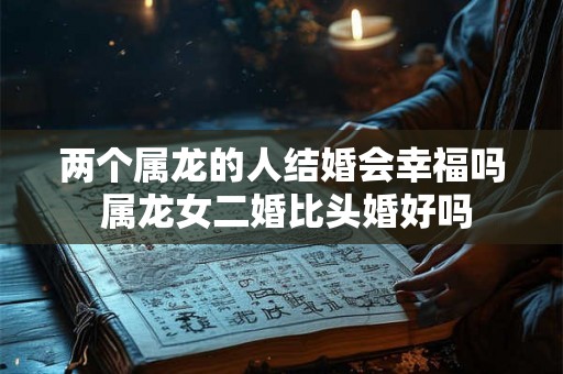 两个属龙的人结婚会幸福吗 属龙女二婚比头婚好吗 两个属龙的人结婚会幸福吗 属龙女二婚比头婚好吗