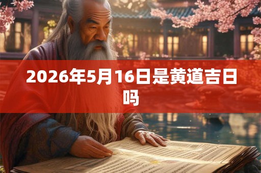 2026年5月16日是黄道吉日吗