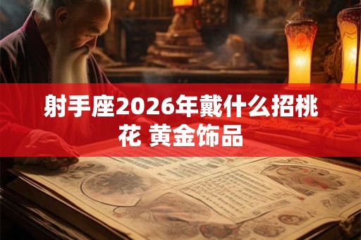 射手座2026年戴什么招桃花 黄金饰品