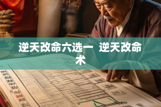 逆天改命六选一  逆天改命术