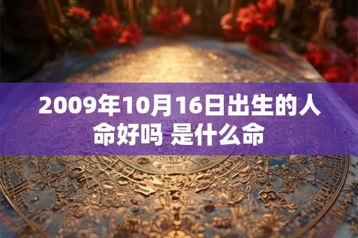 2009年10月16日出生的人命好吗 是什么命