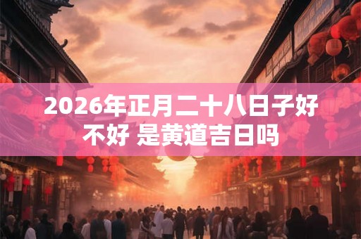 2026年正月二十八日子好不好 是黄道吉日吗