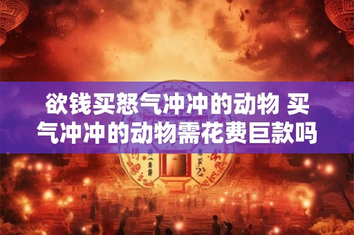 欲钱买怒气冲冲的动物 买气冲冲的动物需花费巨款吗
