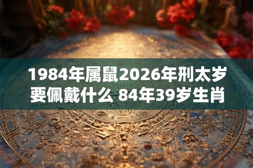 1984年属鼠2026年刑太岁要佩戴什么 84年39岁生肖鼠犯太岁怎么化解