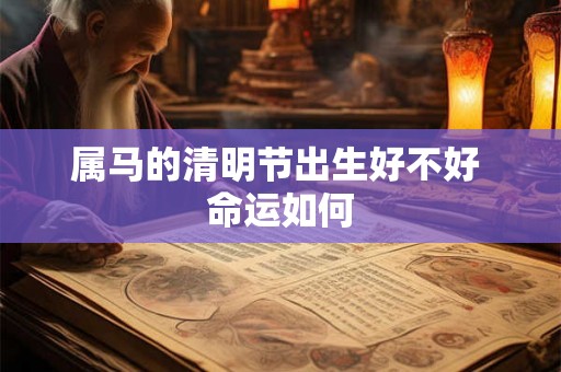属马的清明节出生好不好 命运如何 属马的清明节出生好不好 命运如何