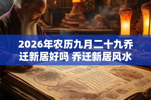 2026年农历九月二十九乔迁新居好吗 乔迁新居风水忌讳 2026年农历九月二十九乔迁新居好吗 乔迁新居风水忌讳