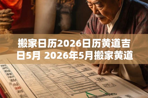 搬家日历2026日历黄道吉日5月 2026年5月搬家黄道吉日在哪