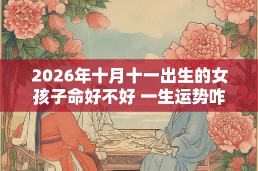 2026年十月十一出生的女孩子命好不好 一生运势咋样
