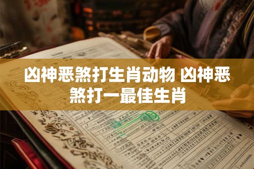 凶神恶煞打生肖动物 凶神恶煞打一最佳生肖
