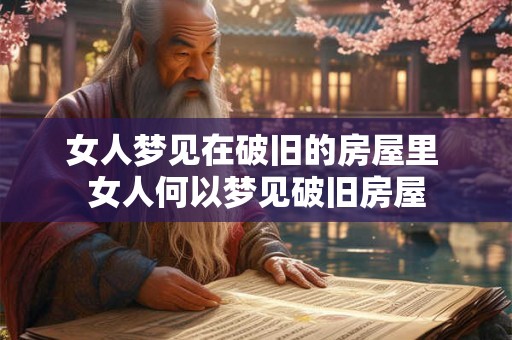 女人梦见在破旧的房屋里 女人何以梦见破旧房屋