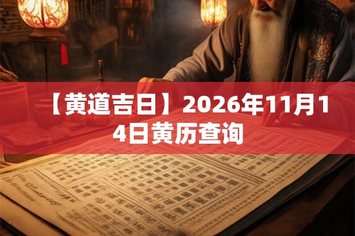 【黄道吉日】2026年11月14日黄历查询 【黄道吉日】2026年11月14日黄历查询