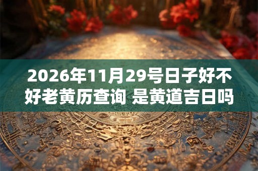 2026年11月29号日子好不好老黄历查询 是黄道吉日吗网