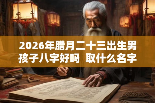 2026年腊月二十三出生男孩子八字好吗  取什么名字寓意好