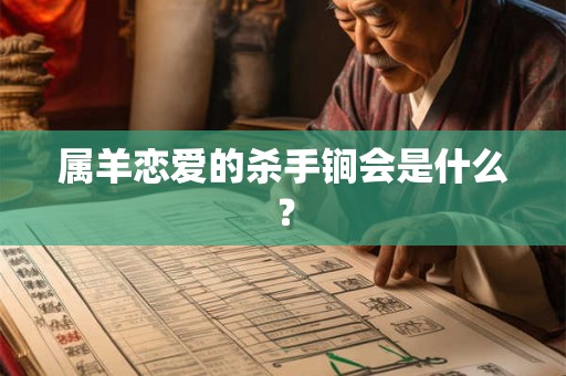 属羊恋爱的杀手锏会是什么？