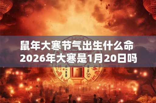 鼠年大寒节气出生什么命 2026年大寒是1月20日吗