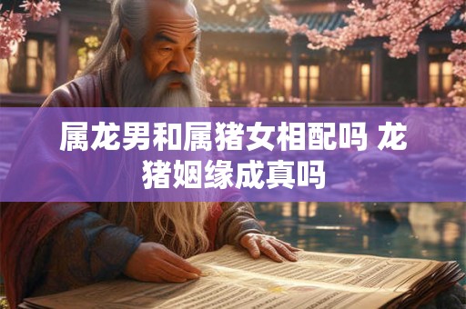 属龙男和属猪女相配吗 龙猪姻缘成真吗