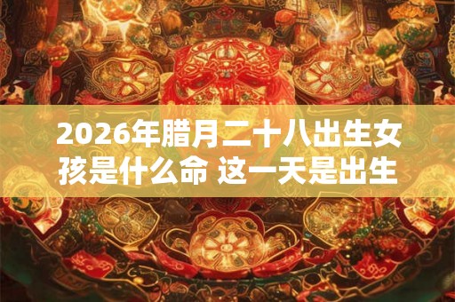 2026年腊月二十八出生女孩是什么命 这一天是出生吉日吗