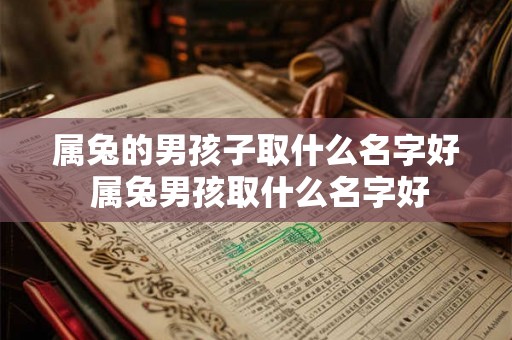 属兔的男孩子取什么名字好 属兔男孩取什么名字好