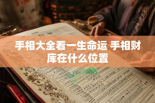 手相大全看一生命运 手相财库在什么位置
