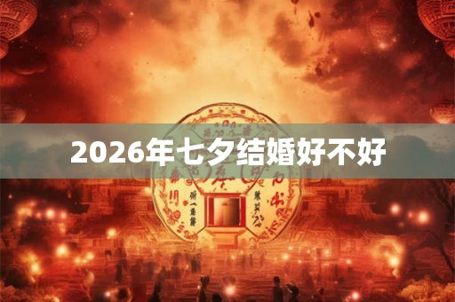 2026年七夕结婚好不好