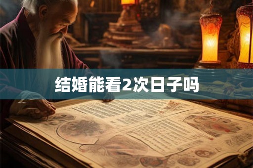结婚能看2次日子吗