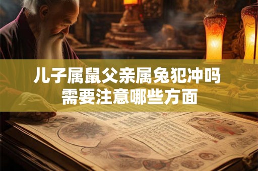 儿子属鼠父亲属兔犯冲吗 需要注意哪些方面