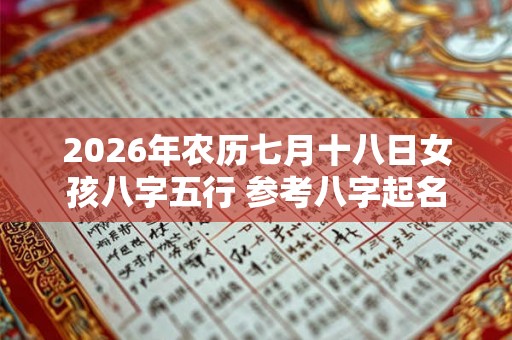 2026年农历七月十八日女孩八字五行 参考八字起名