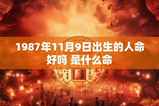 1987年11月9日出生的人命好吗 是什么命