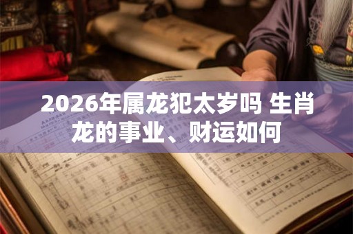 2026年属龙犯太岁吗 生肖龙的事业、财运如何