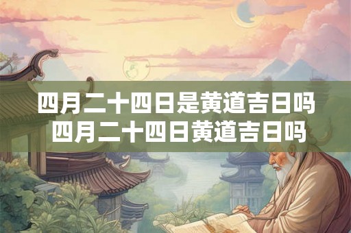 四月二十四日是黄道吉日吗 四月二十四日黄道吉日吗