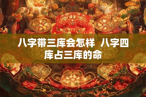 八字带三库会怎样  八字四库占三库的命