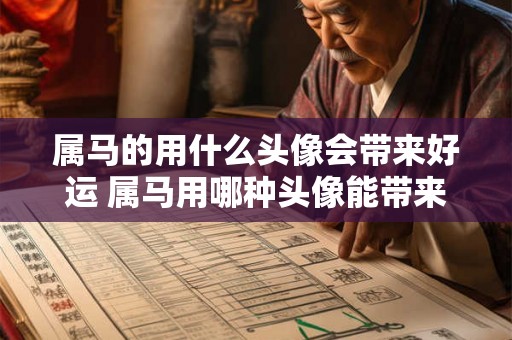 属马的用什么头像会带来好运 属马用哪种头像能带来好运