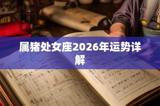属猪处女座2026年运势详解