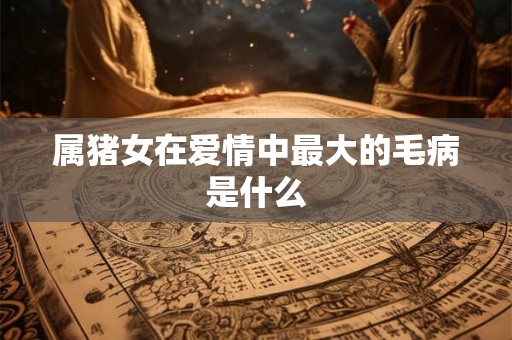 属猪女在爱情中最大的毛病是什么