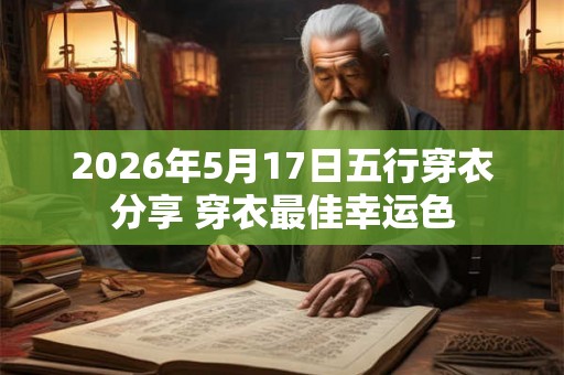 2026年5月17日五行穿衣分享 穿衣最佳幸运色