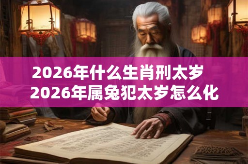 2026年什么生肖刑太岁 2026年属兔犯太岁怎么化解 2026年什么生肖刑太岁 2026年属兔犯太岁怎么化解