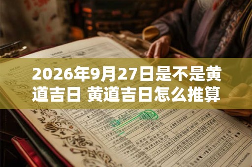 2026年9月27日是不是黄道吉日 黄道吉日怎么推算