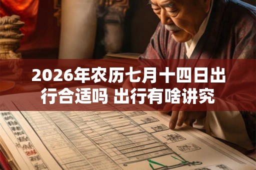 2026年农历七月十四日出行合适吗 出行有啥讲究